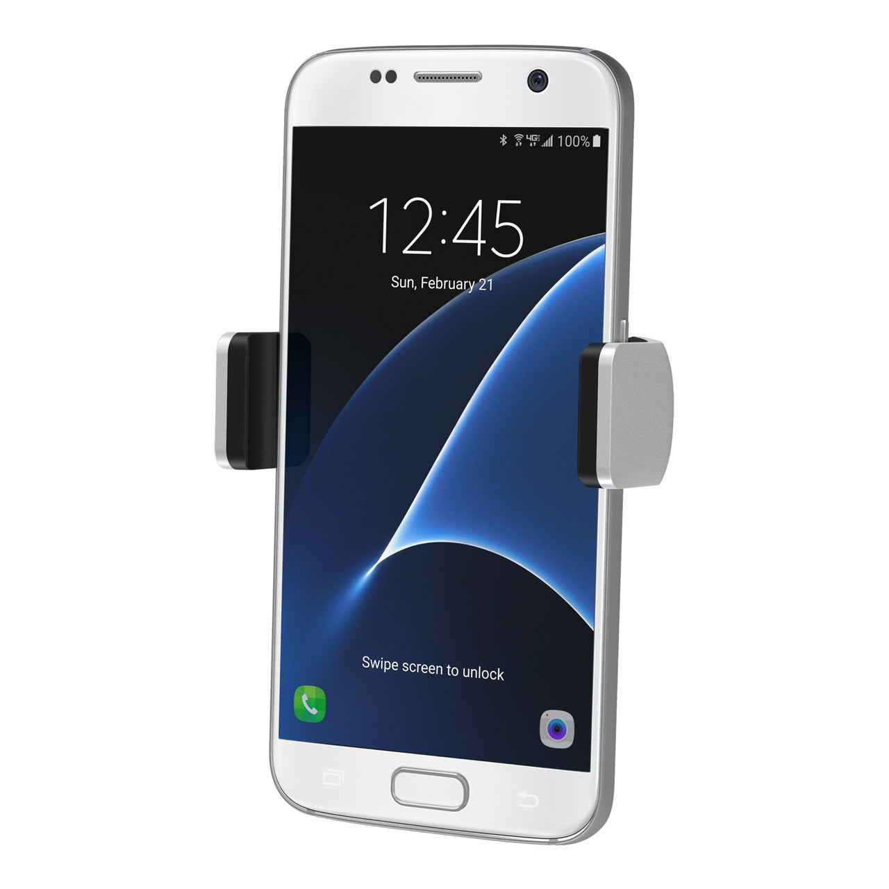 Belkin F7U017bt – Auto-Halterung Lüftungsschlitz, 55–93 mm, neigbar – für Smartphones – Schwarz/Silber