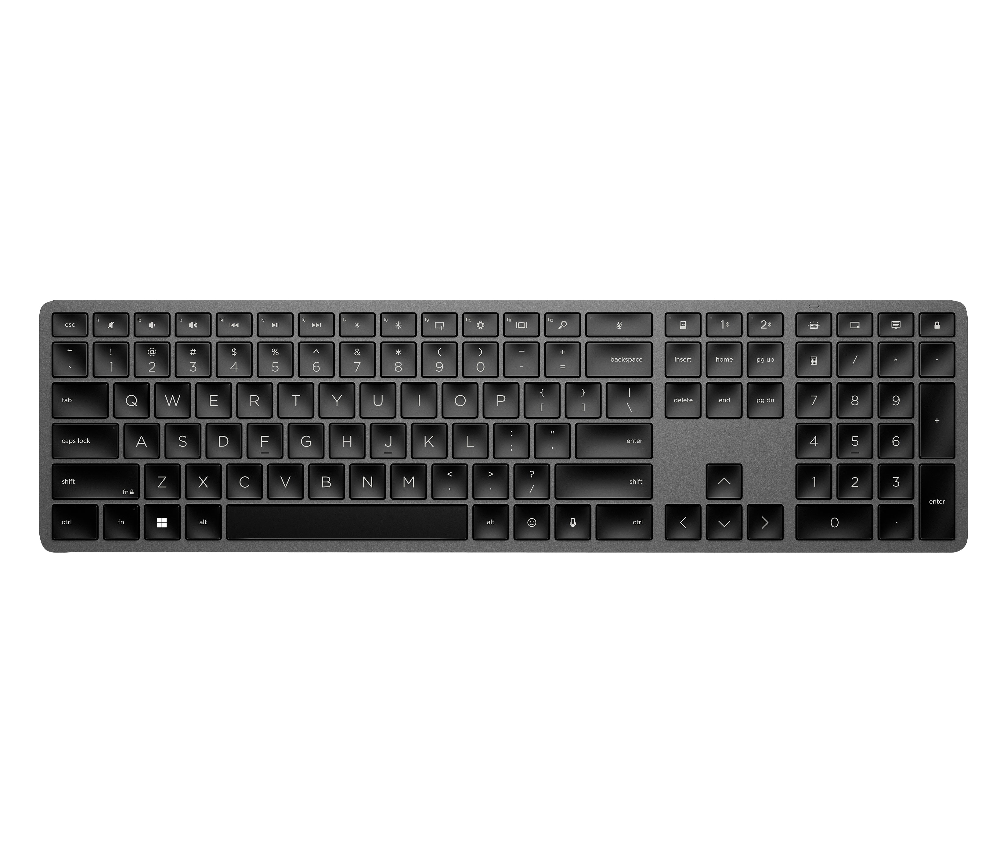 HP 975 – Tastatur, kabellos (Bluetooth), kabelgebunden (USB), CH-Layout (DE-CH)