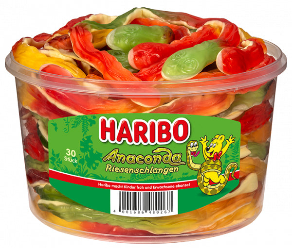 Haribo Anaconda Riesenschlange – Fruchtgummi, Mix – 1,2 kg