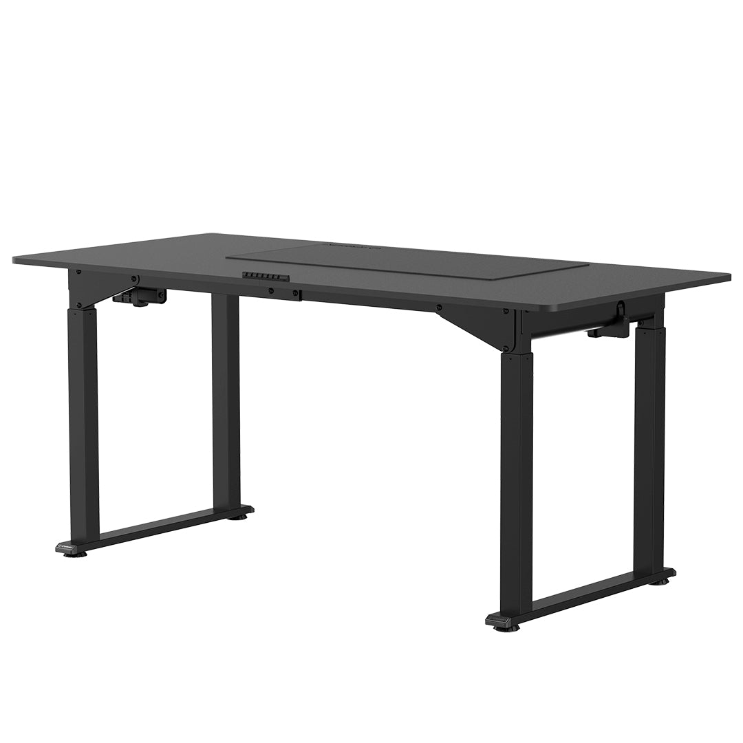 Ultradesk Uplift Gaming-Tisch – 160 × 75 cm, höhenverstellbar, schwarz, Stahl
