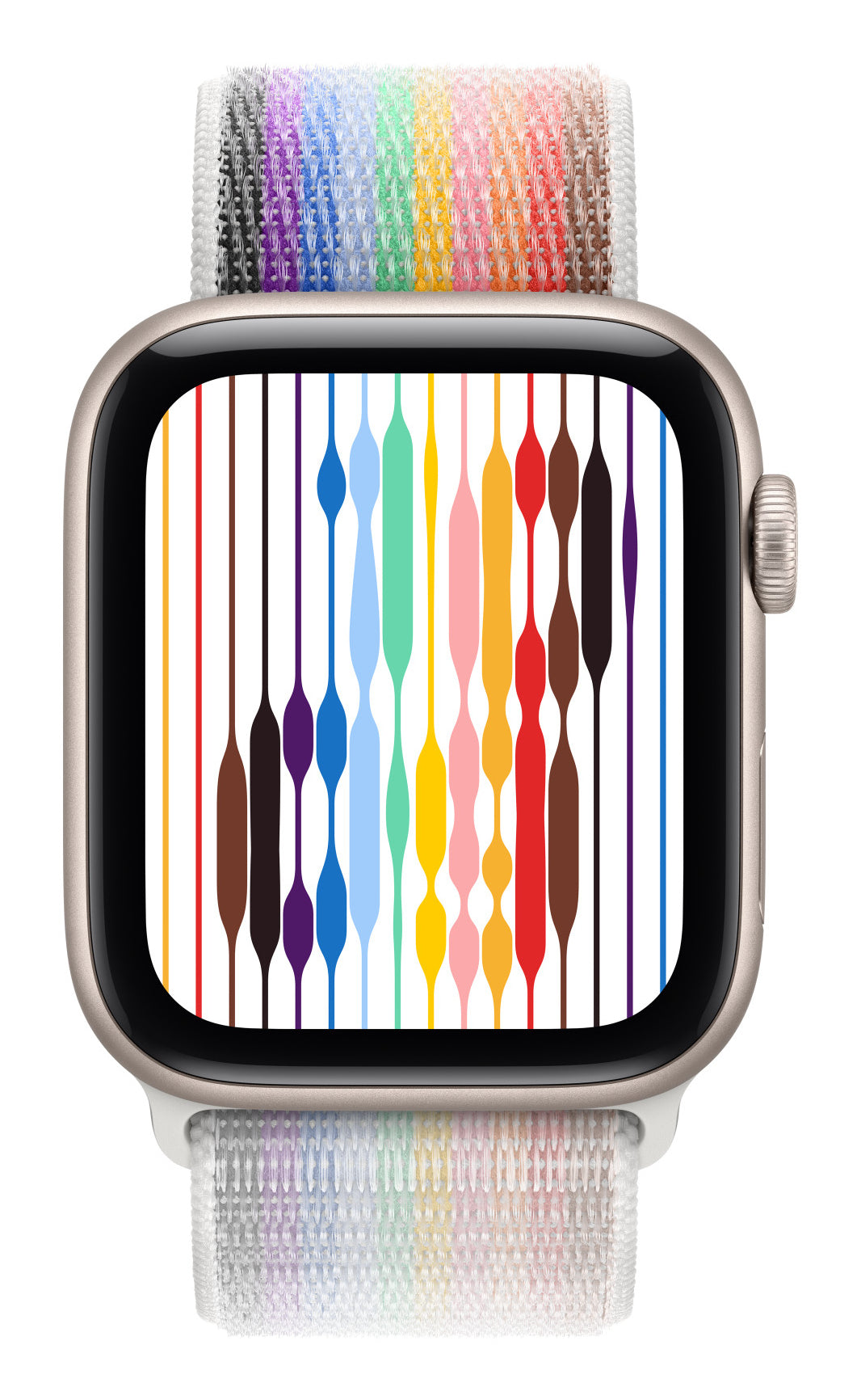 Apple Sport Loop Pride Edition – Armband – für Apple Watch 45 mm, Mehrfarbig, One Size