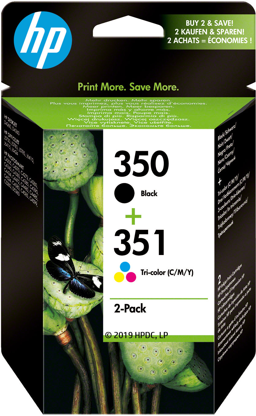 HP Tintenpatronen-Multipack 350/351, 2er-Pack – für Inkjetdrucker/Multifunktionsgeräte