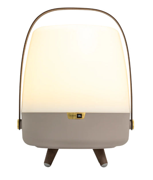 Kooduu Lite-up Play 2.0 – Bluetooth-Lautsprecher – 10 W, 11 h, mit Beleuchtung, Braun