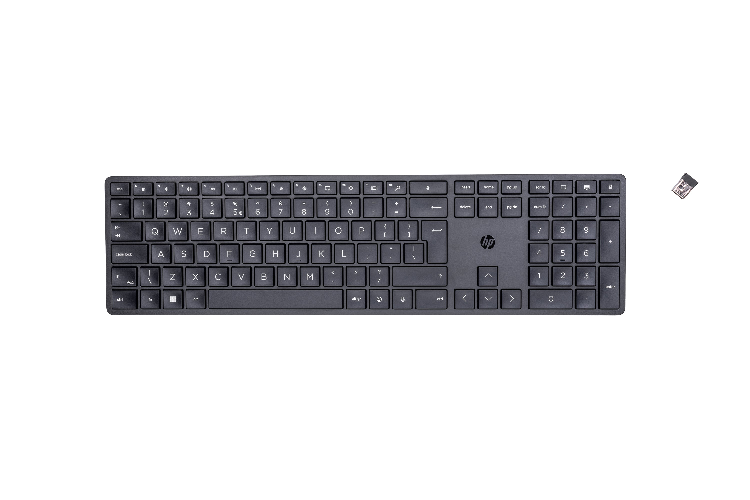 HP 450 – Tastatur – Mechanisch – 2,4 GHz USB-A (Empfänger) – QWERTY – Schwarz