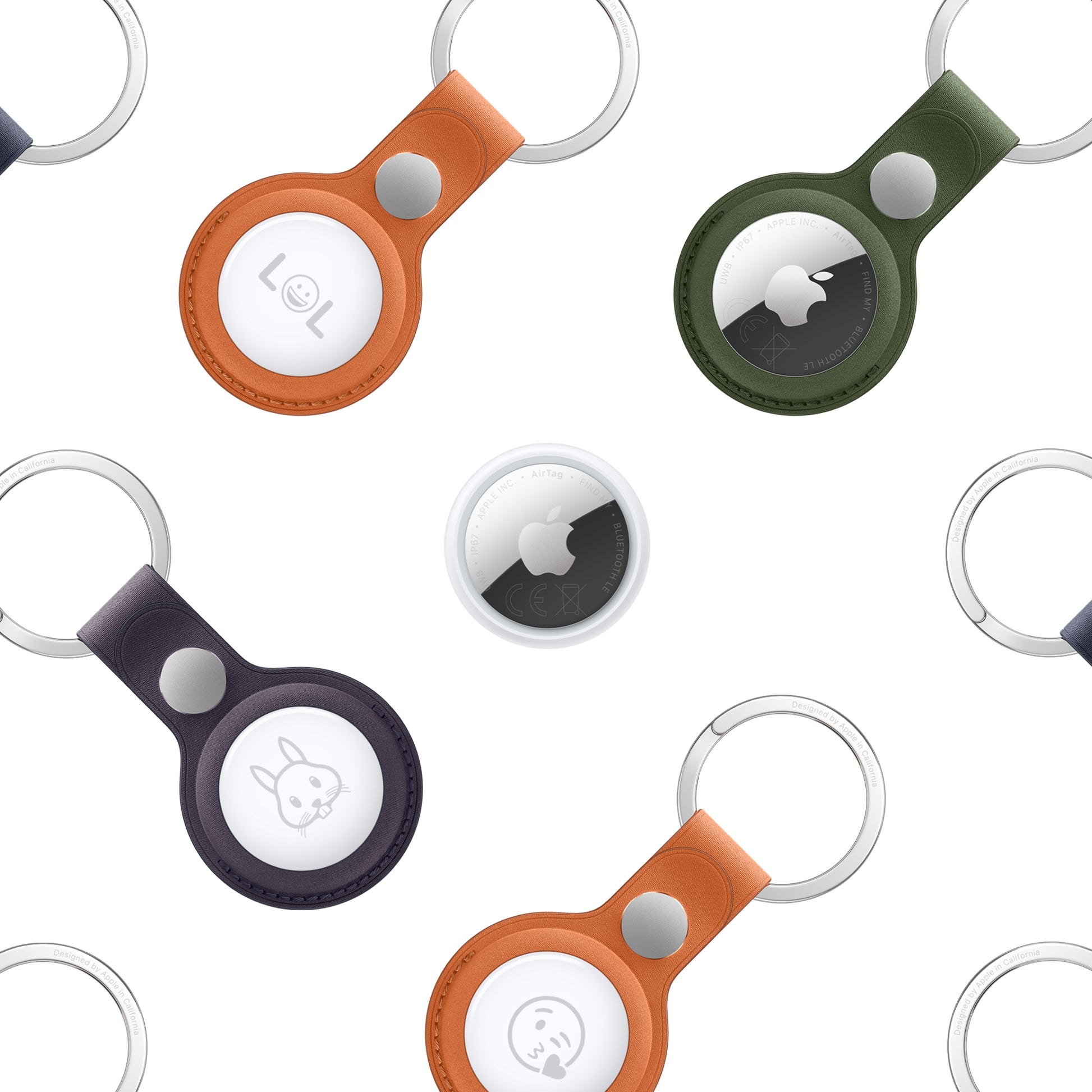 Apple AirTag – Silber/Weiss, IP67, für iPhone