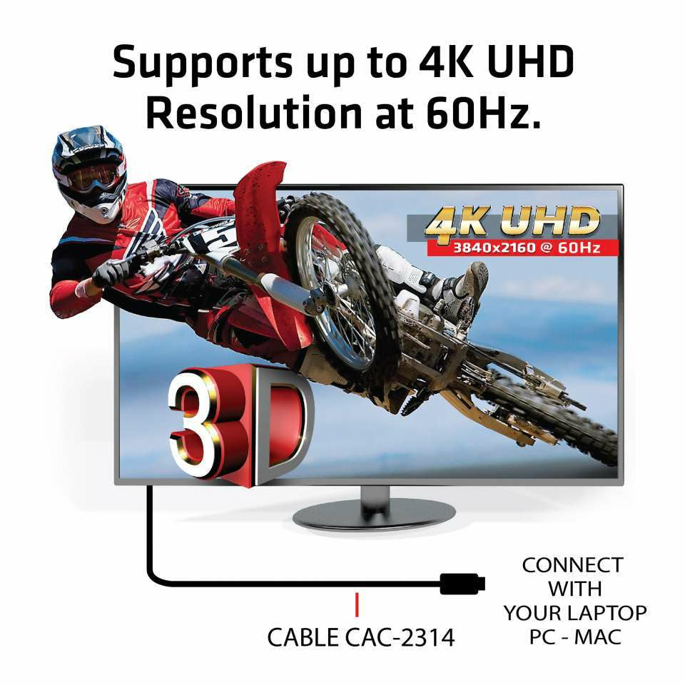 CLUB3D Club 3D HDMI-Kabel, Schwarz, 1 Stück