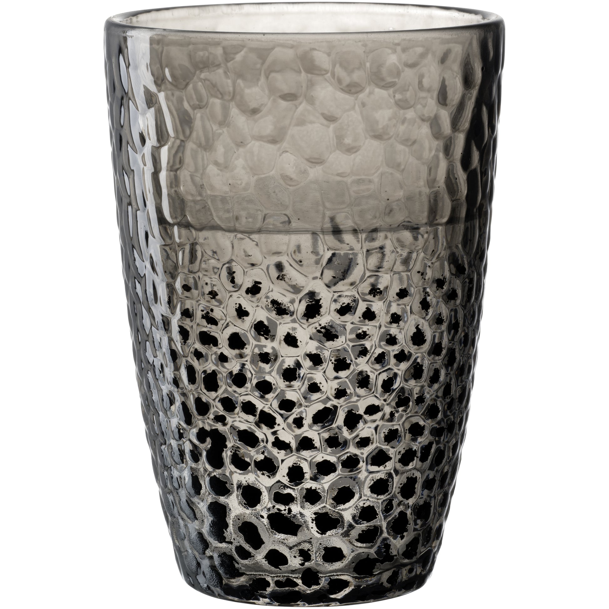 LEONARDO Trinkgläser – 4er Set, 340 ml, Ø 8 cm, Kalk-Natron-Glas, Anthrazit, spülmaschinenfest