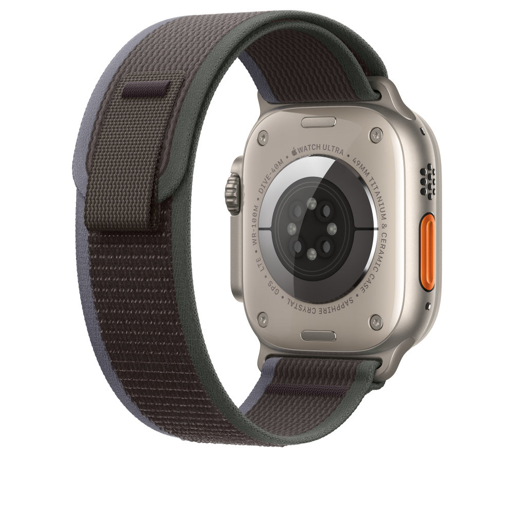 Apple Trail Loop – Schwarz/Blau, S/M – für Apple Watch 44/45/49 mm