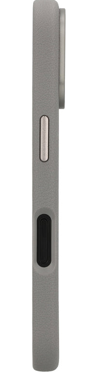 Valenta Backcover – für Apple iPhone 16 – grau – Kunstleder, MagSafe-kompatibel