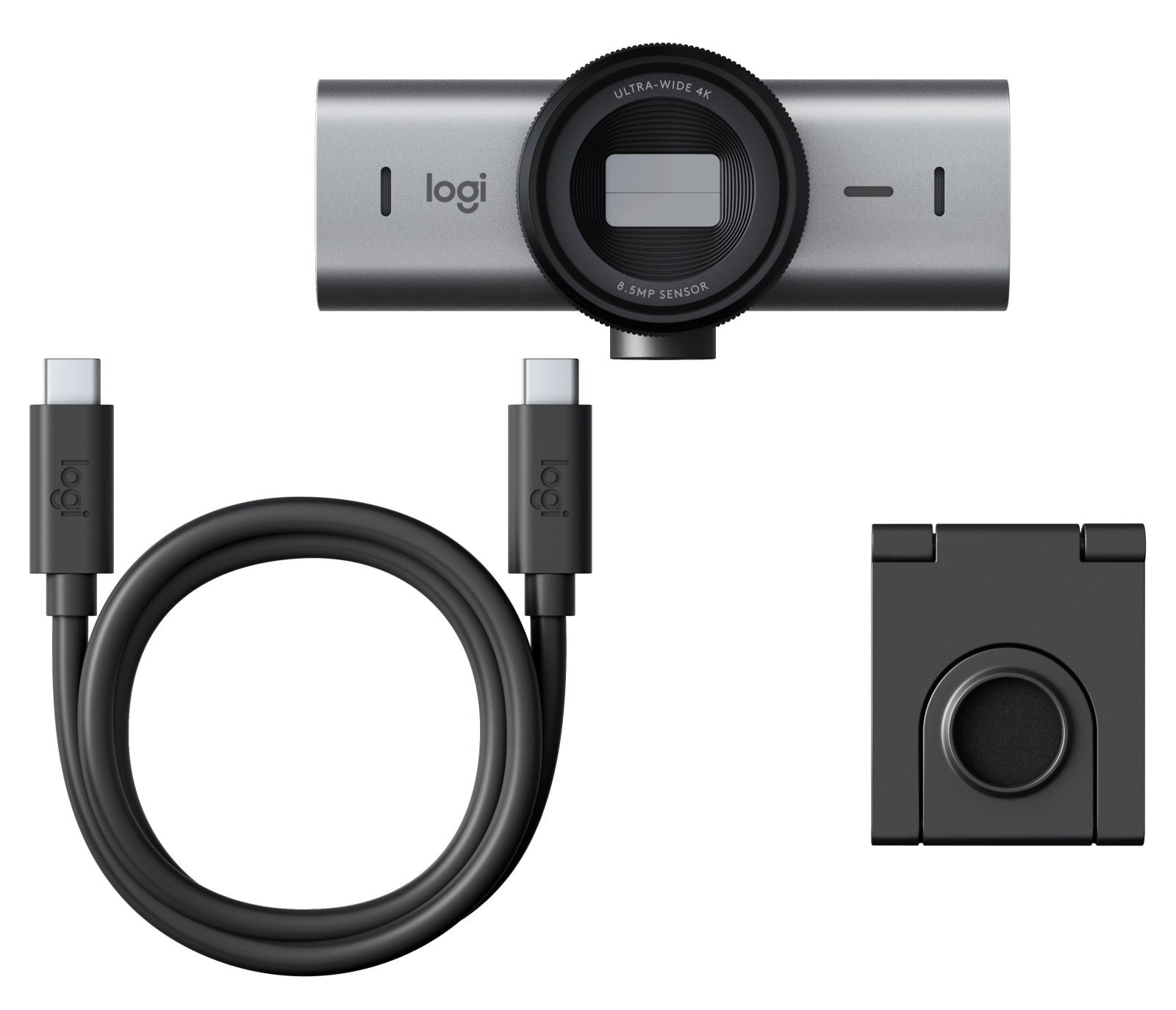 Logitech MX BRIO 705 – Webcam – 4K, Auto-Framing, Silber/Schwarz