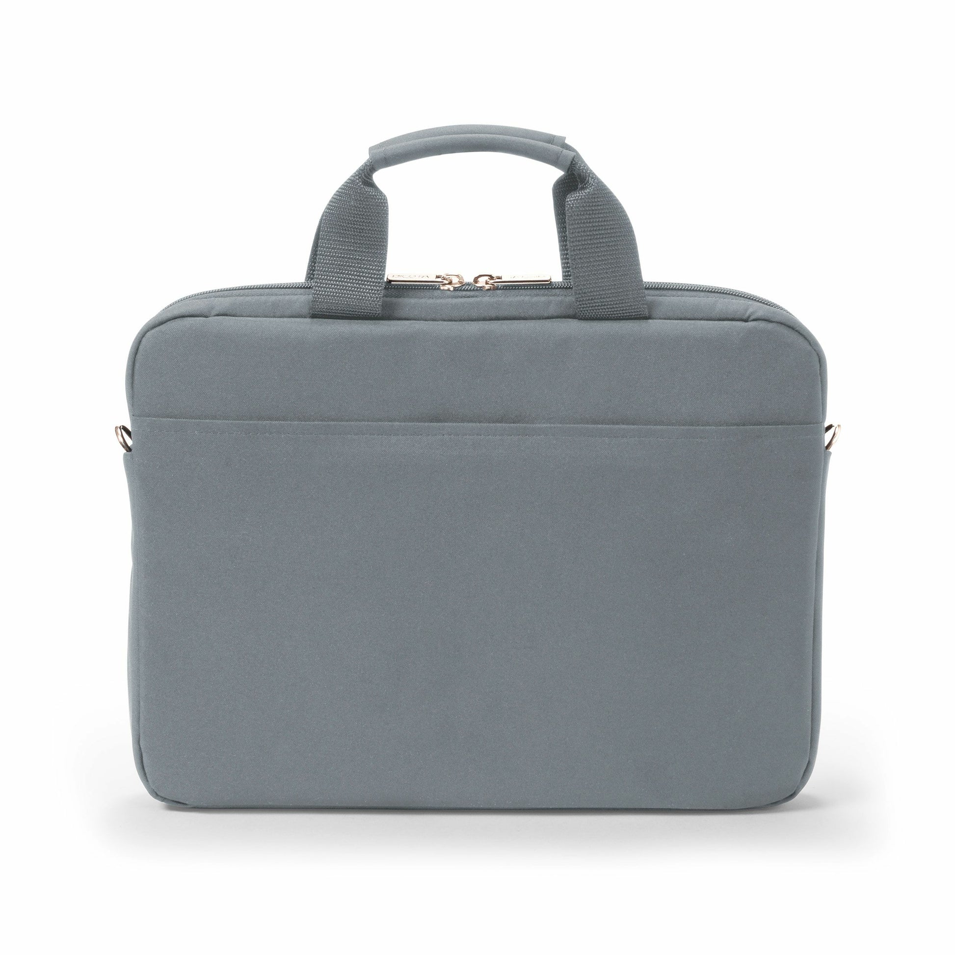 DICOTA Notebook-Tasche für bis 14,1" – abnehmbarer Schultergurt, aus recyceltem PET – Grau