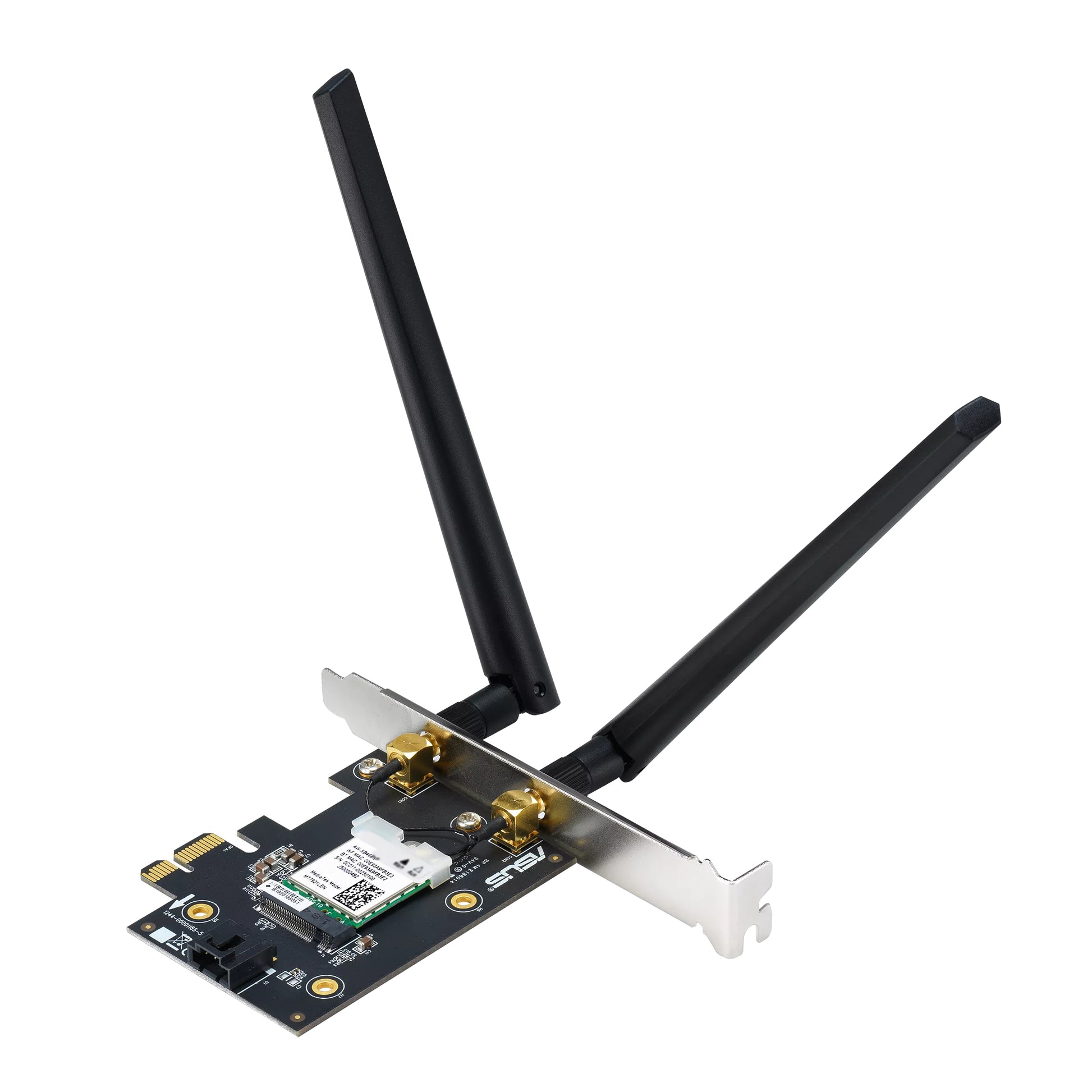ASUS PCE-AXE5400 – PCIe WLAN-Karte – Wi-Fi 6E (2,4/5/6 GHz), 2,4 Gbit/s, Bluetooth 5.2, für PC