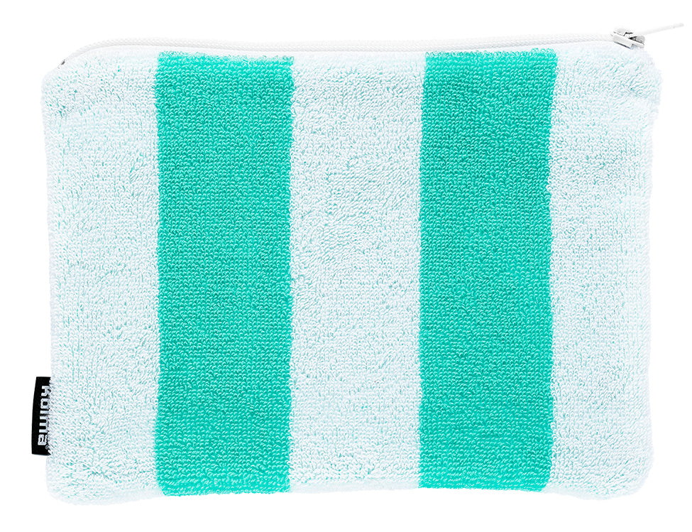 Kolma Stripy Caribbean – Etui, türkis, PVC, 24,5 × 18,5 cm