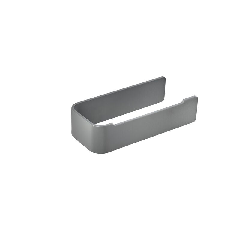 Zone Denmark Toilettenpapierhalter – Aluminium, Grau, Wandmontiert, 7,6 × 16,4 × 4 cm