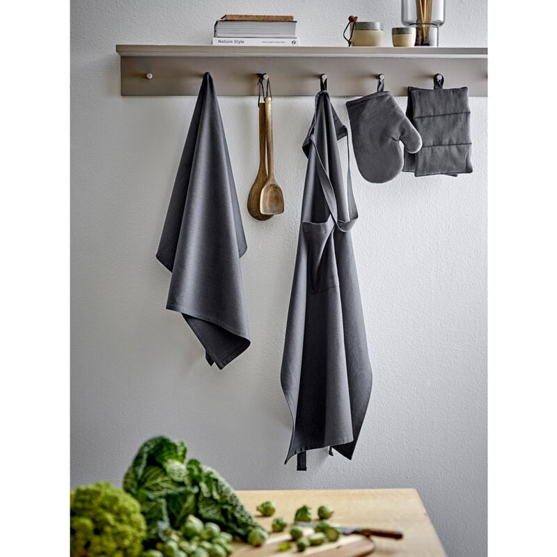 Södahl Harmony – Geschirrtuch 60 × 90 cm, Baumwolle (recycelt), Dunkelgrau