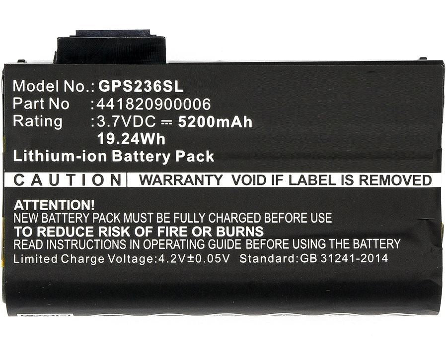 CoreParts Akku Li-Ion 3,7 V 5200 mAh, 19,2 Wh – für AdirPro/Getac/PS236B und andere