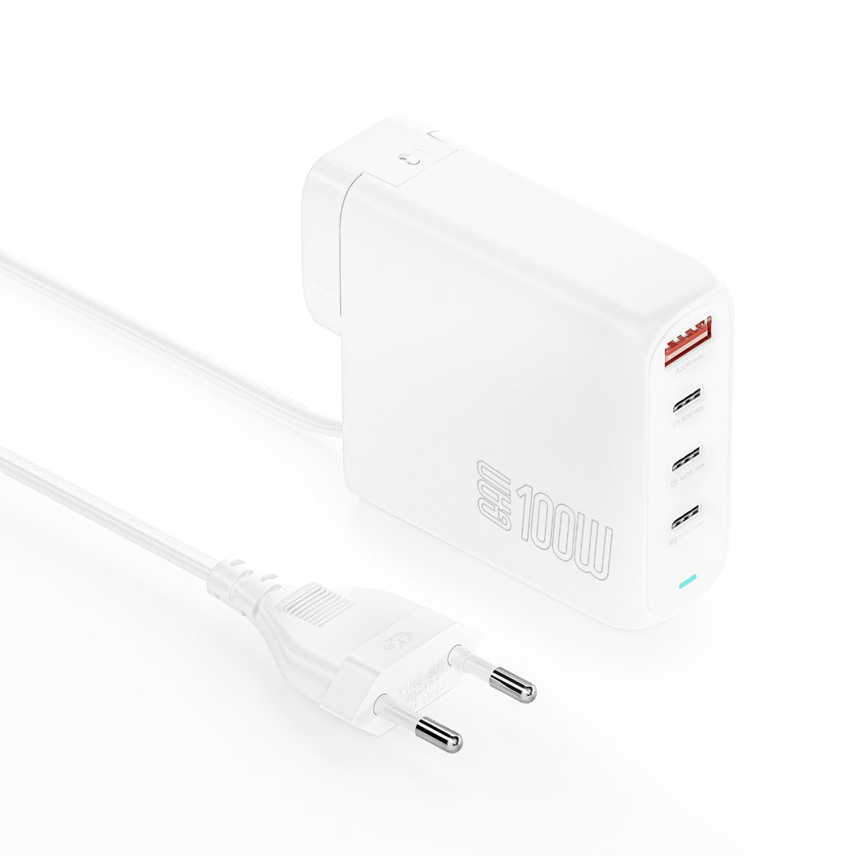 4smarts Flex Pro Ladegerät – 100 W, 2× USB-C, GaN – für Laptop, Smartphone, Tablet