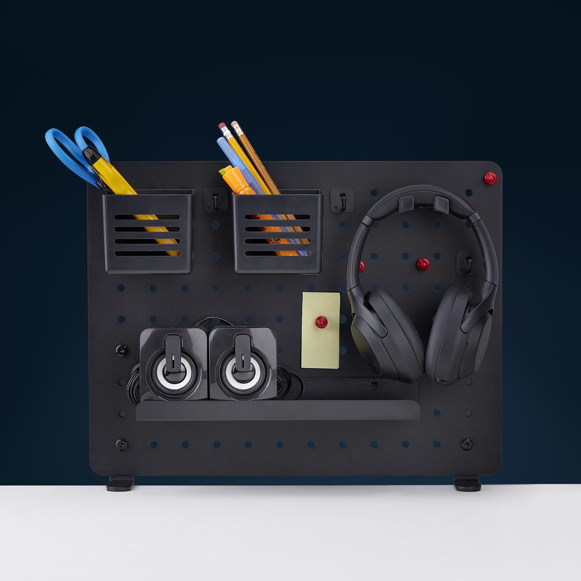 StarTech.com StarTech Lochwand-Organizer, Stahl, Schwarz, mit Zubehör, zum Anklemmen