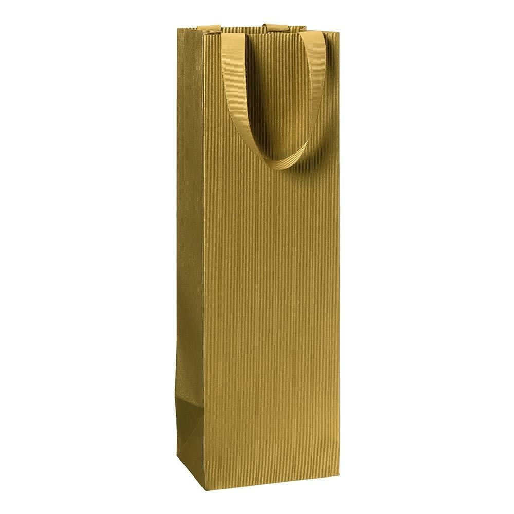 Stewo Geschenktasche Gold, Papier – 110 × 360 × 105 mm – 1 Stk.