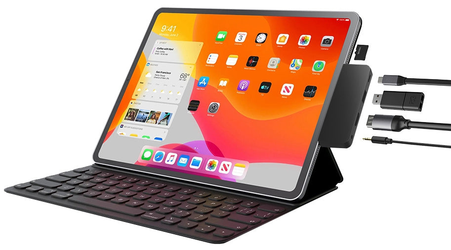 EXSYS EX-1222HM Dockingstation – USB-C, HDMI, USB-A, 87 W PD, microSD, 3,5 mm Audio, für Windows/Mac/Linux