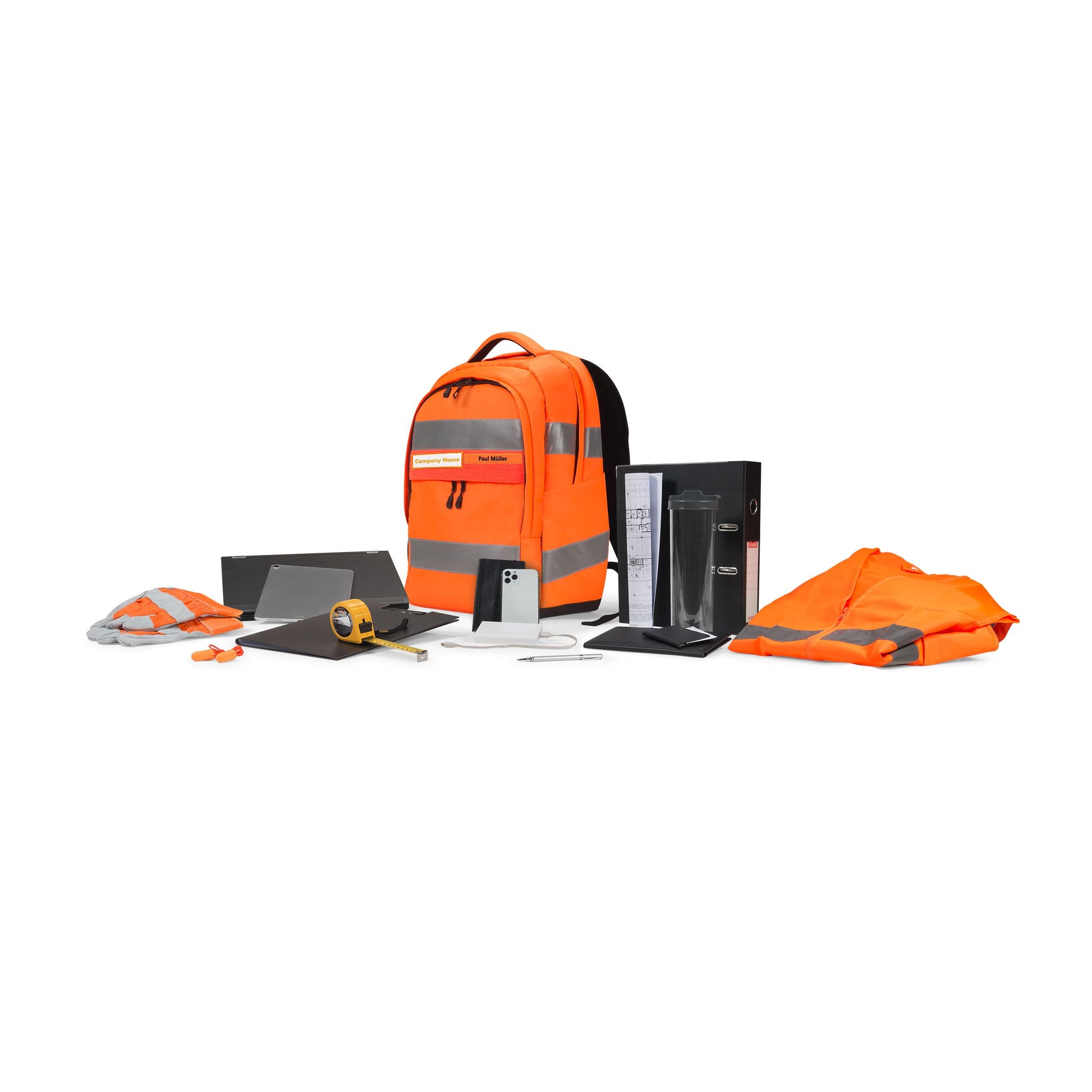 DICOTA Freizeit-Rucksack – 25 l, orange, Hi-Vis