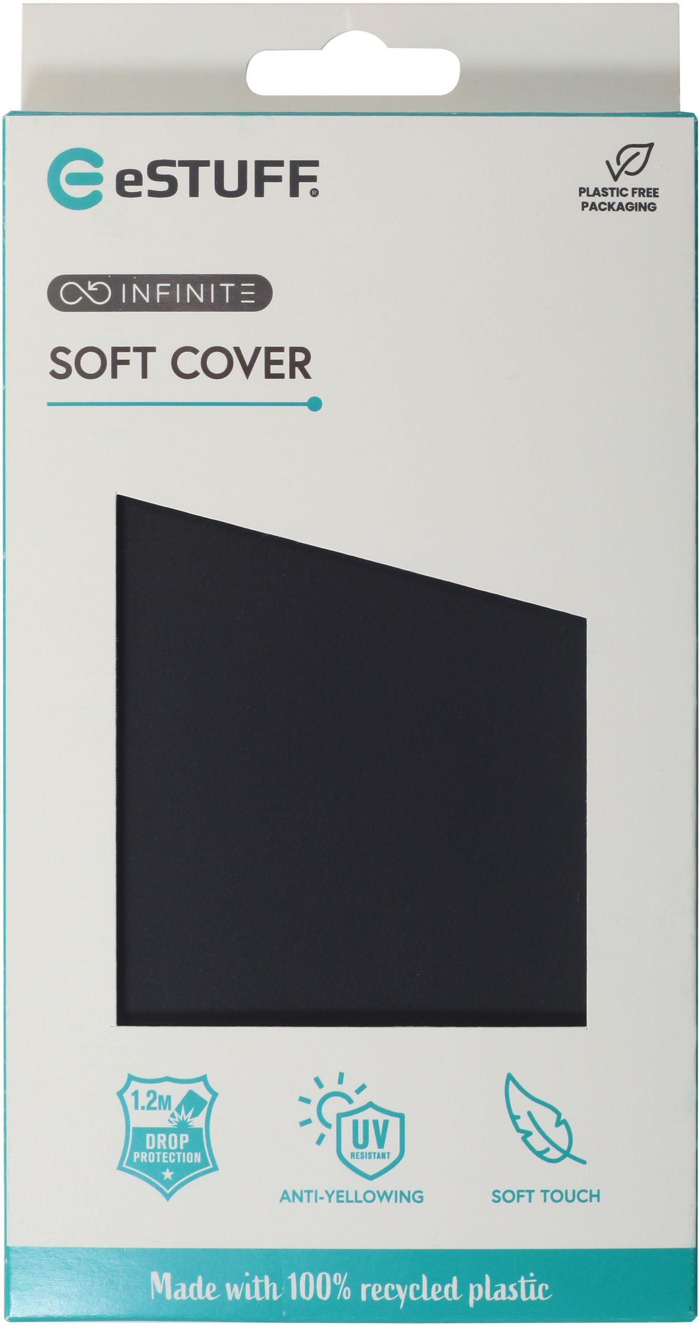 eSTUFF INFINITE (GRS) VIENNA – Backcover – für Apple iPhone 15, TPU, Schwarz