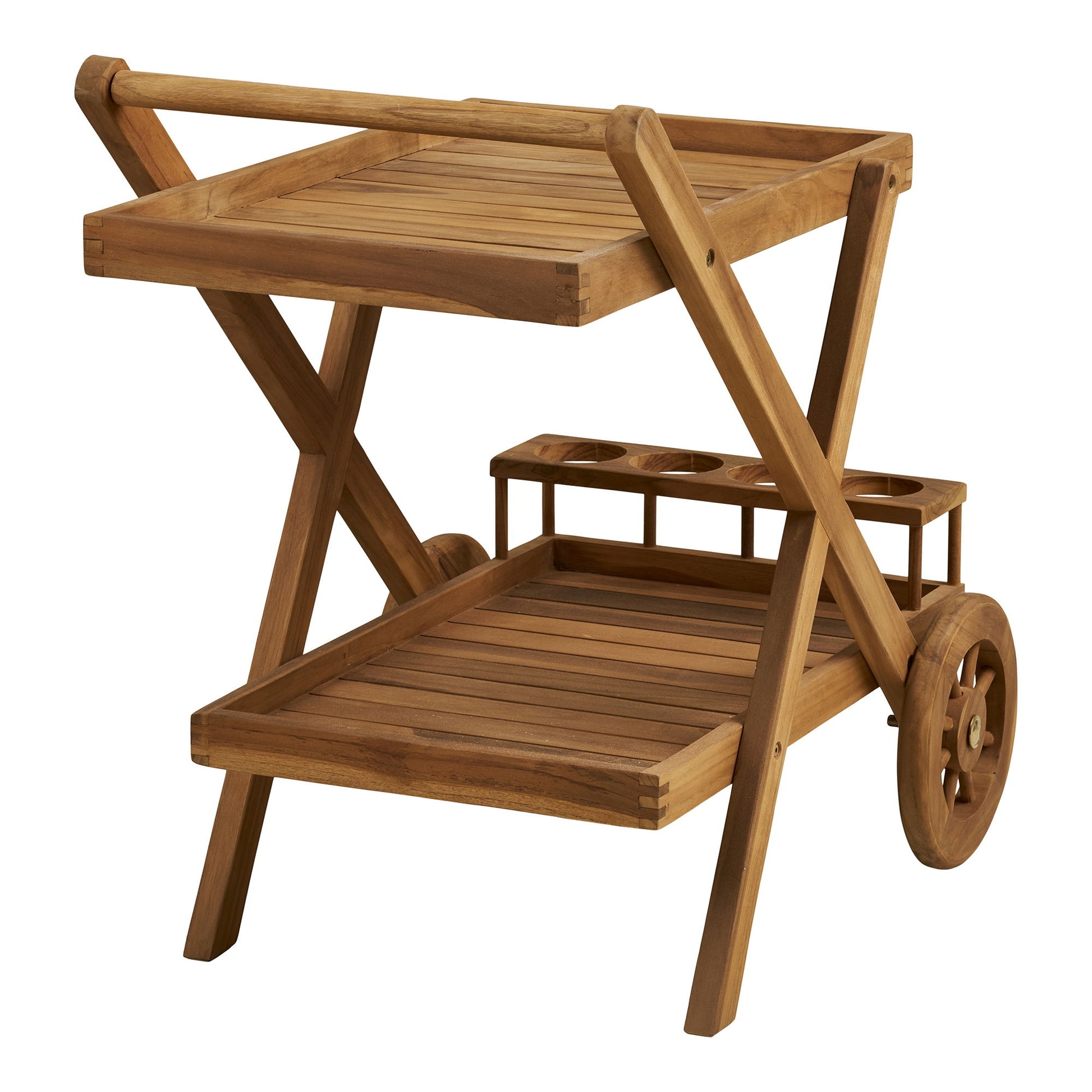 House Nordic Trolley Pasaku – Nature – Teak – 86 × 50 × 81 cm