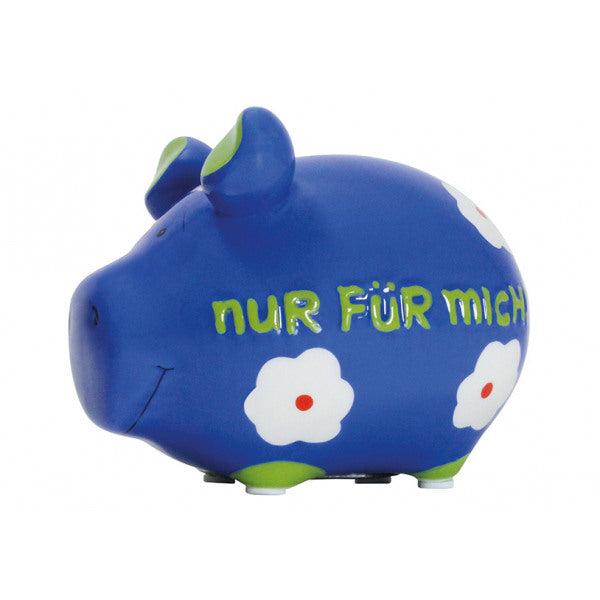G. Wurm Spardose – Keramik, Königsblau – 3-teilig – 12,5 × 9 × 9 cm