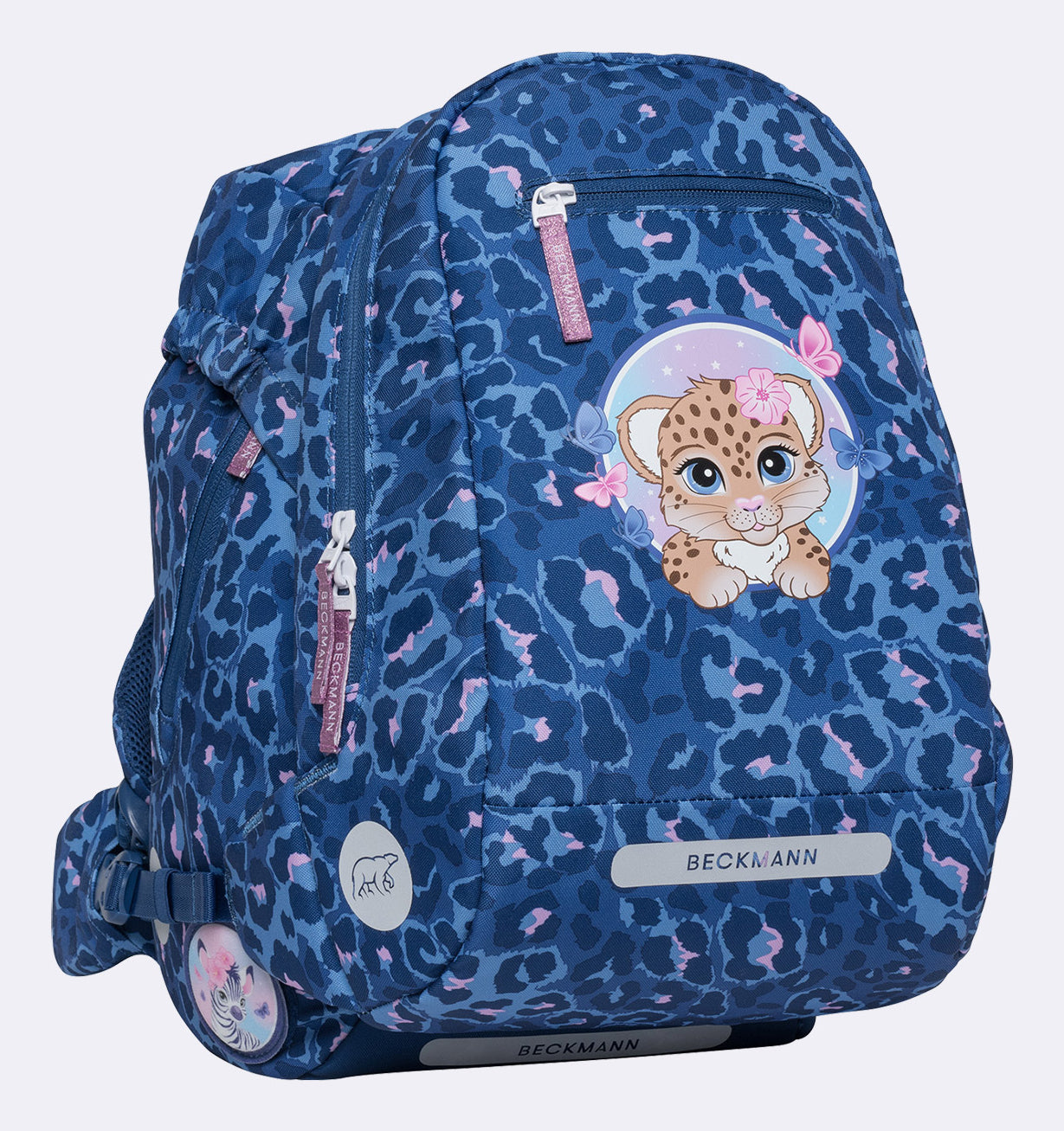 Beckmann Schulrucksack Classic – Cheetah – aus recyceltem PET