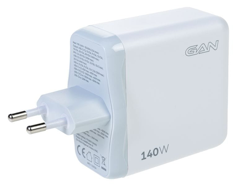 ONIT Netzteil (EU) – 140 W, 3× USB-C + 1× USB-A, PD, PPS, QC, GaN – für Smartphones, Tablets, Laptops