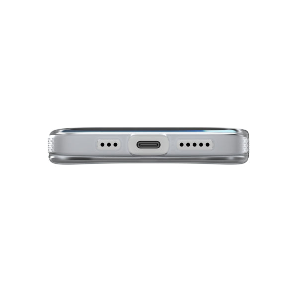 ZAGG Milan Snap Backcover – für Apple iPhone 17, Graphen, Silber, Bryce Glitter Swirl, bis 4 m Sturzsicher