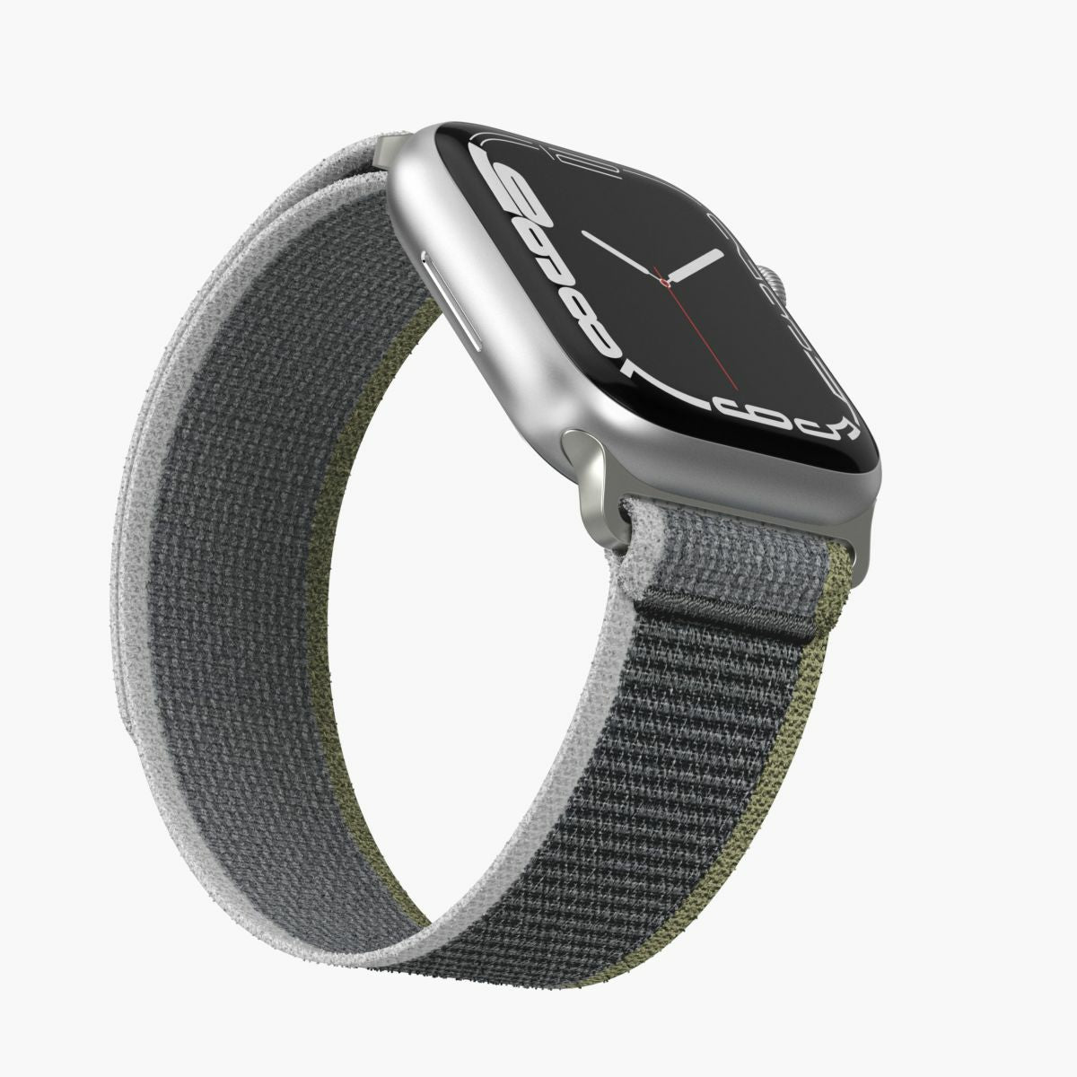 Vonmählen Trekking Case 2 – Armband – für Apple Watch (diverse Grössen) – Grün/Grau, Nylon