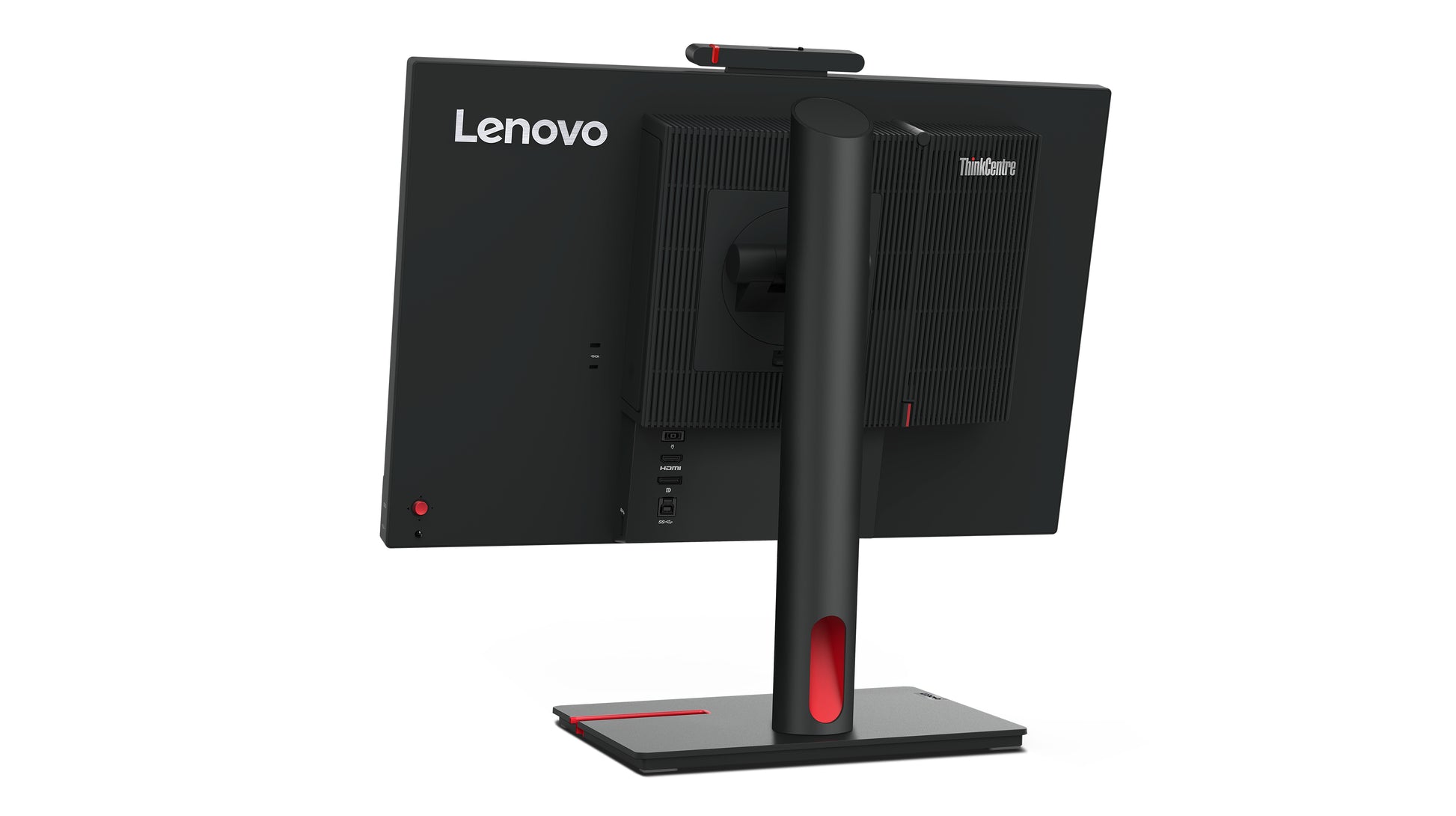 Lenovo Thinkcentre Tiny-In-One 22 – Monitor, 21,5", IPS, 60 Hz, 250 cd/m², Webcam, VESA 100 × 100, Schwarz