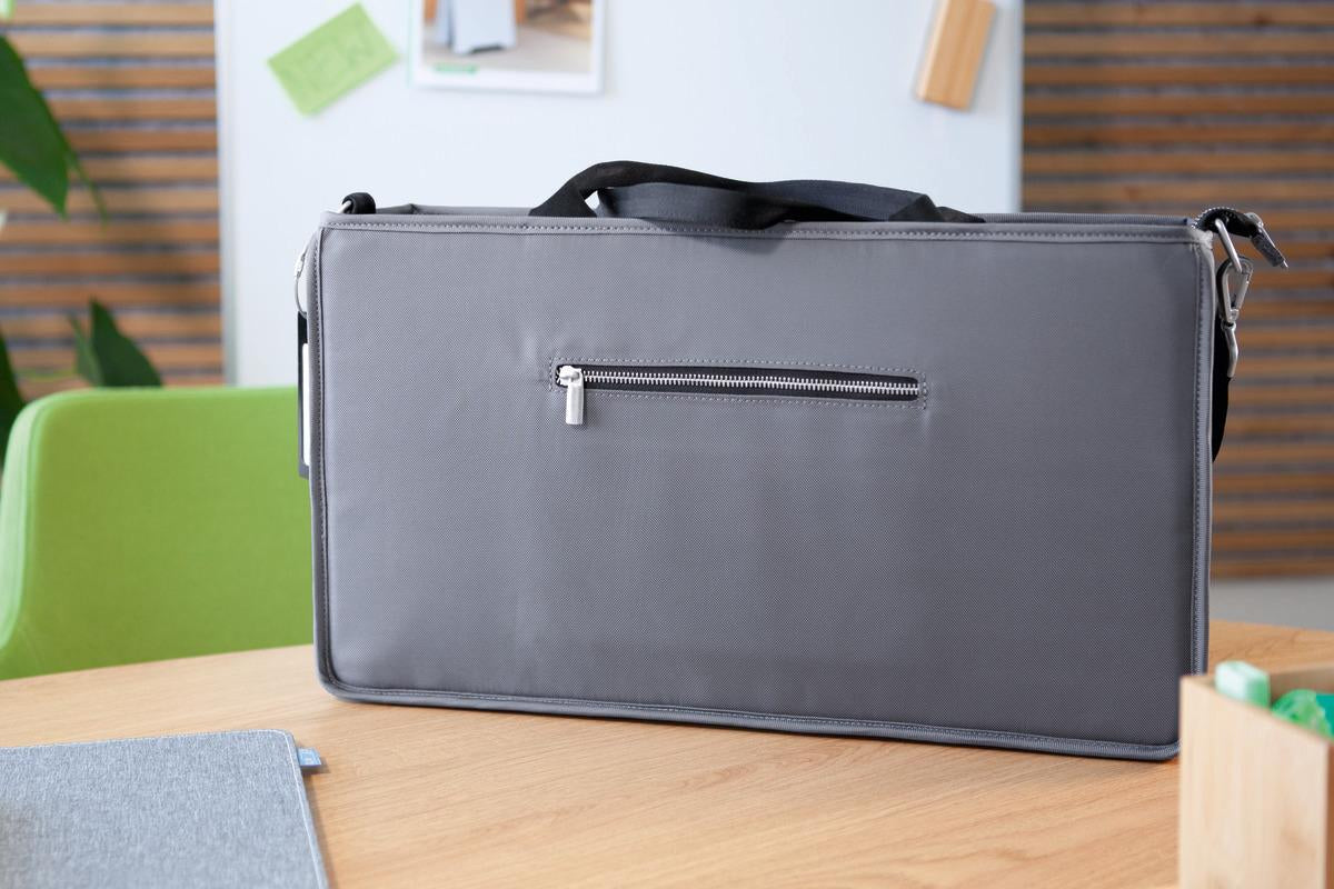 Sigel Tragetasche Desk Sharing Bag L – 21 l, rPET, grau, 50 × 28 × 15 cm