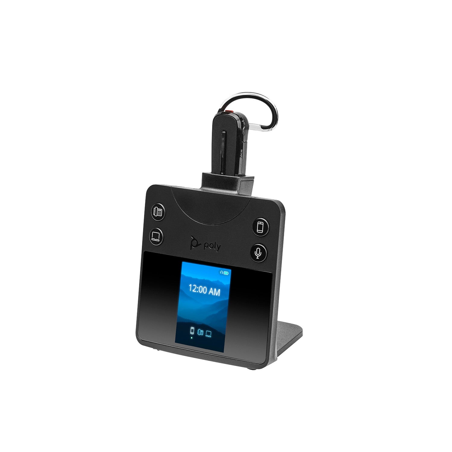 Poly Savi 8445 – Mono Headset, Ohrbügel – DECT, Bluetooth 5.2 – Schwarz, für PC/Mac – bis 13 h