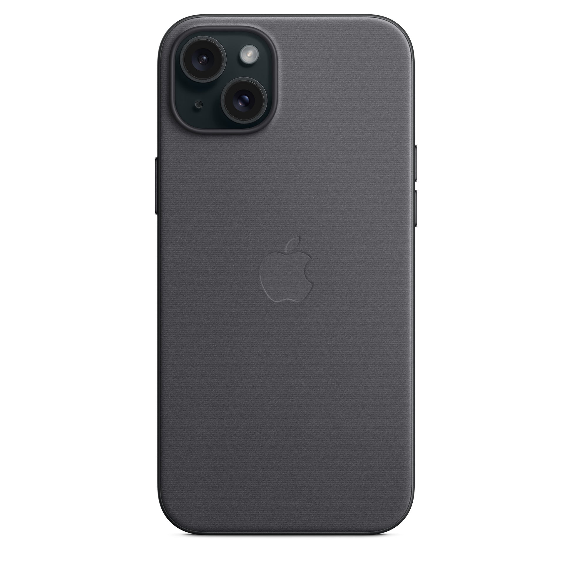 Apple Backcover – für Apple iPhone 15 Plus, MagSafe, Feingewebe, schwarz