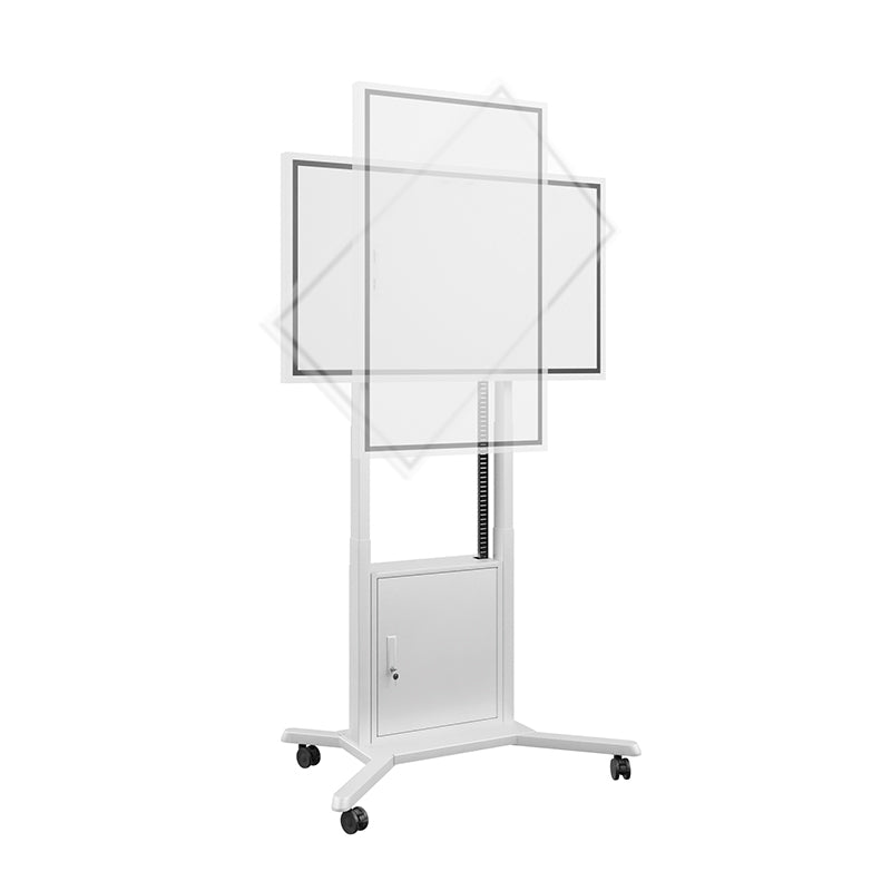 Hagor TV-Wagen – 55" – VESA 200×200–400×400 – bis 45 kg, motorisiert, mit Rollen, für Samsung WM55H und WM55R
