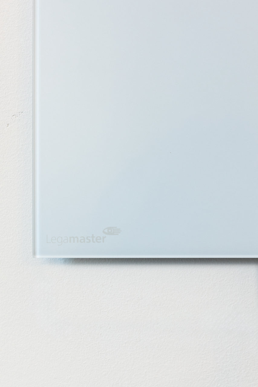 Legamaster Whiteboard – 120 × 90 cm, Glas, magnetisch, Wandmontage, inkl. 2 Magnete