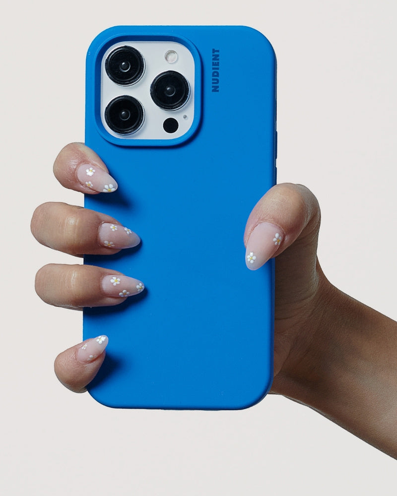 Nudient Backcover – für Apple iPhone 15 Plus, Silikon, Vibrant Blue