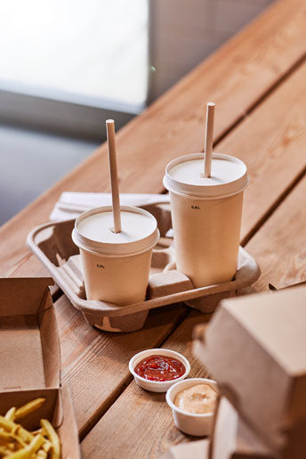 BioPak Papierstrohhalme, Ø 8 mm 23 cm, braun – FSC – 3600 Stk.