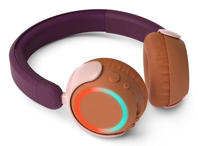 Philips TAK4200MP/00 – Duo Headset, On-Ear – Bluetooth, Lautstärkebegrenzung 85 dB – Magenta/Violett – bis 45h