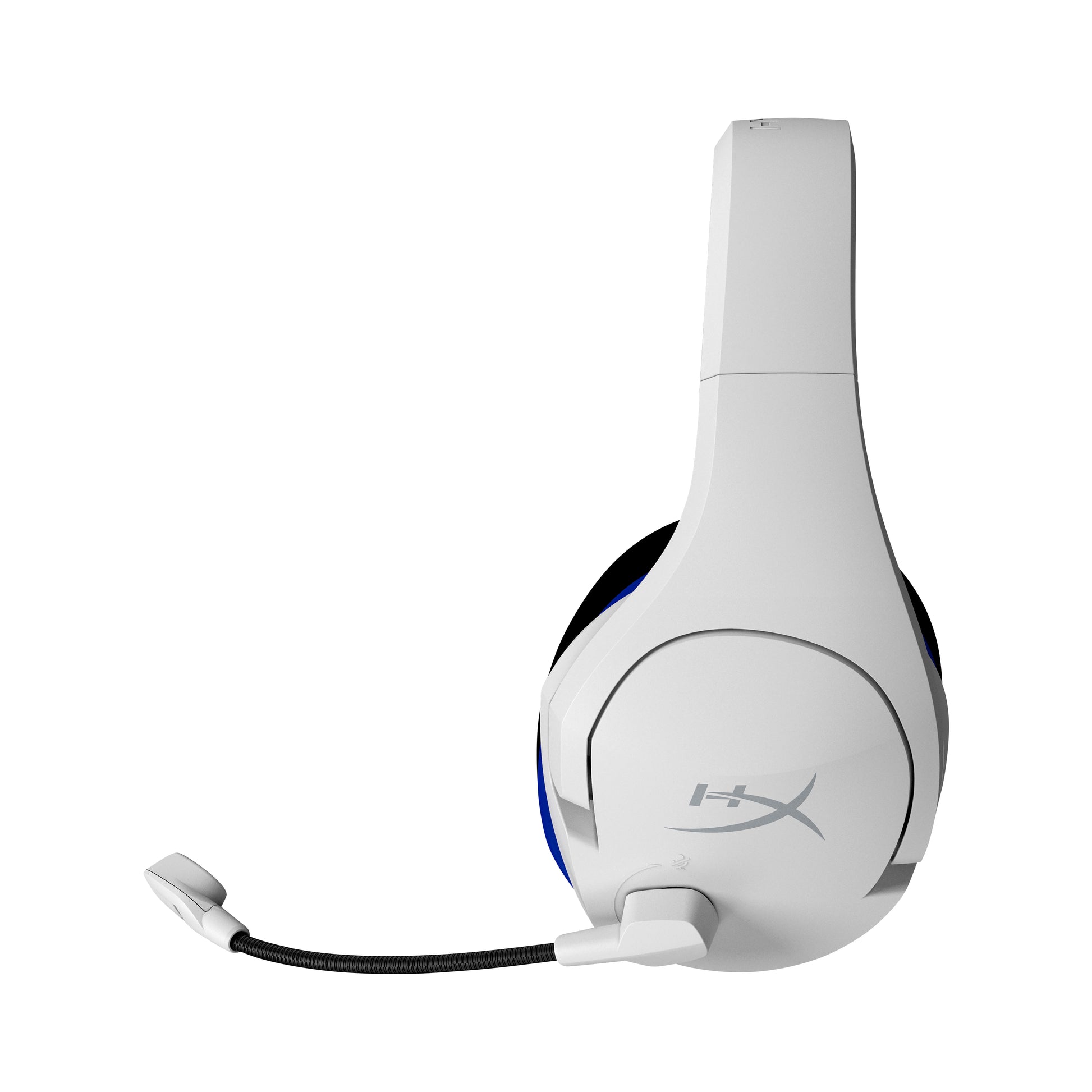 HyperX Stinger Core – Gaming-Headset – USB-A, Mikrofon mit Stummschaltung – Weiss/Blau – für PS5/PS4/PC