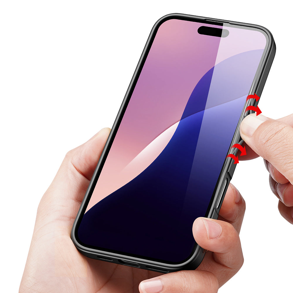 nevox StyleShell NYLO Backcover – für Apple iPhone 16 Pro Max, Nylon+PC+TPU, schwarz