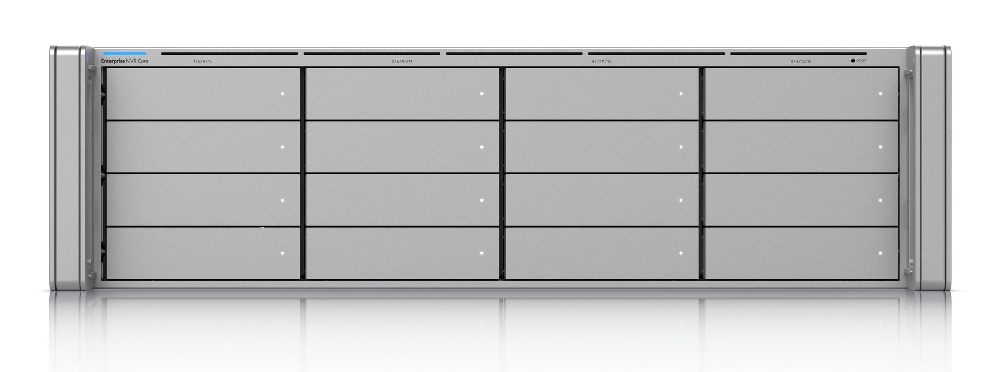 Ubiquiti UniFi Protect NVR 3U – 4K Aufzeichnung – 16 Bay (2,5"/3,5" SATA) – 550 W PSU – 1×10GbE, 2× SFP