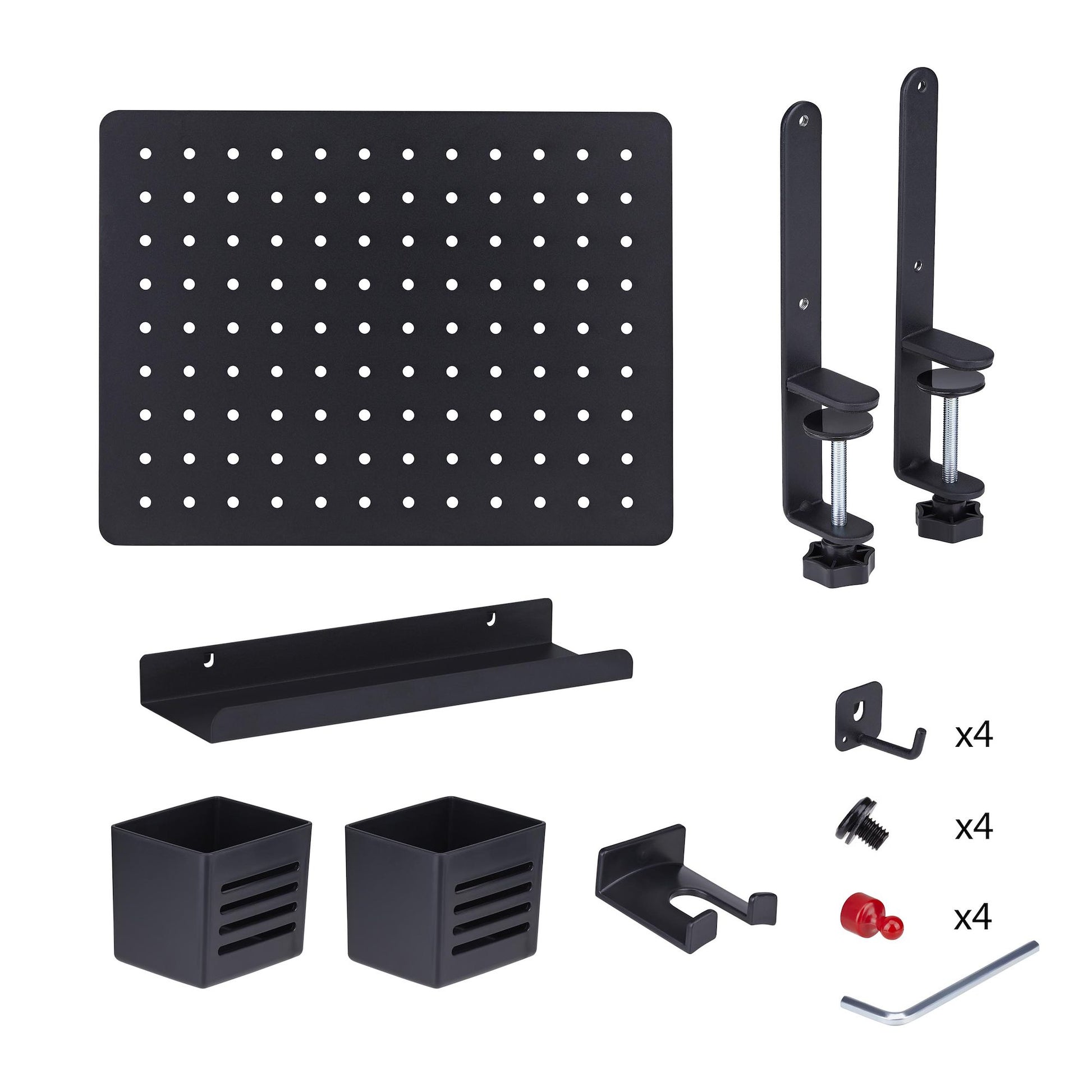 StarTech.com StarTech Lochwand-Organizer, Stahl, Schwarz, mit Zubehör, zum Anklemmen