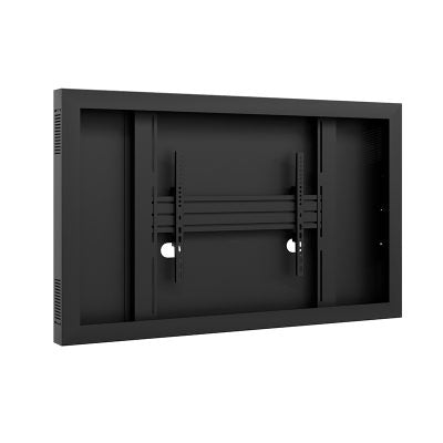 Hagor Enclosure Display-Gehäuse – VESA 600×400 mm, Landschaft, Metall – für 55" TVs – Schwarz