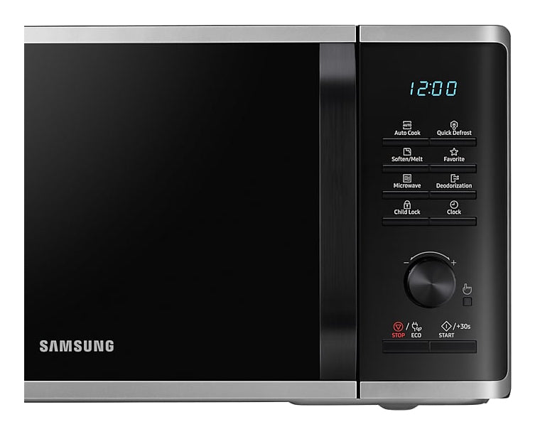 Samsung Solo-Mikrowelle MS23K3515AS/SW – 23 l, Keramikboden, 800 W – Silber