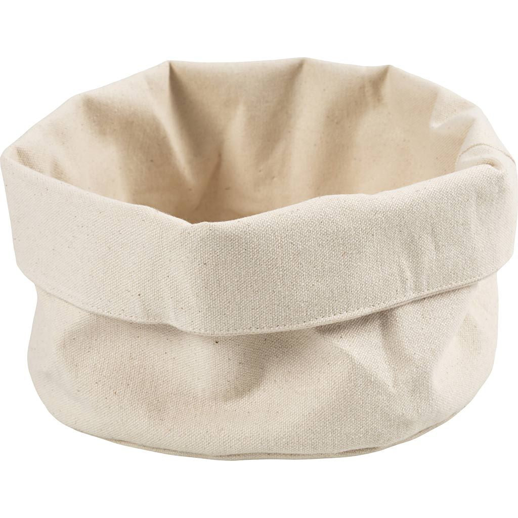 Creativ Company 498460 Aufbewahrungskorb – Baumwolle – Beige – 200 × 145 × 200 mm – 2 Stück
