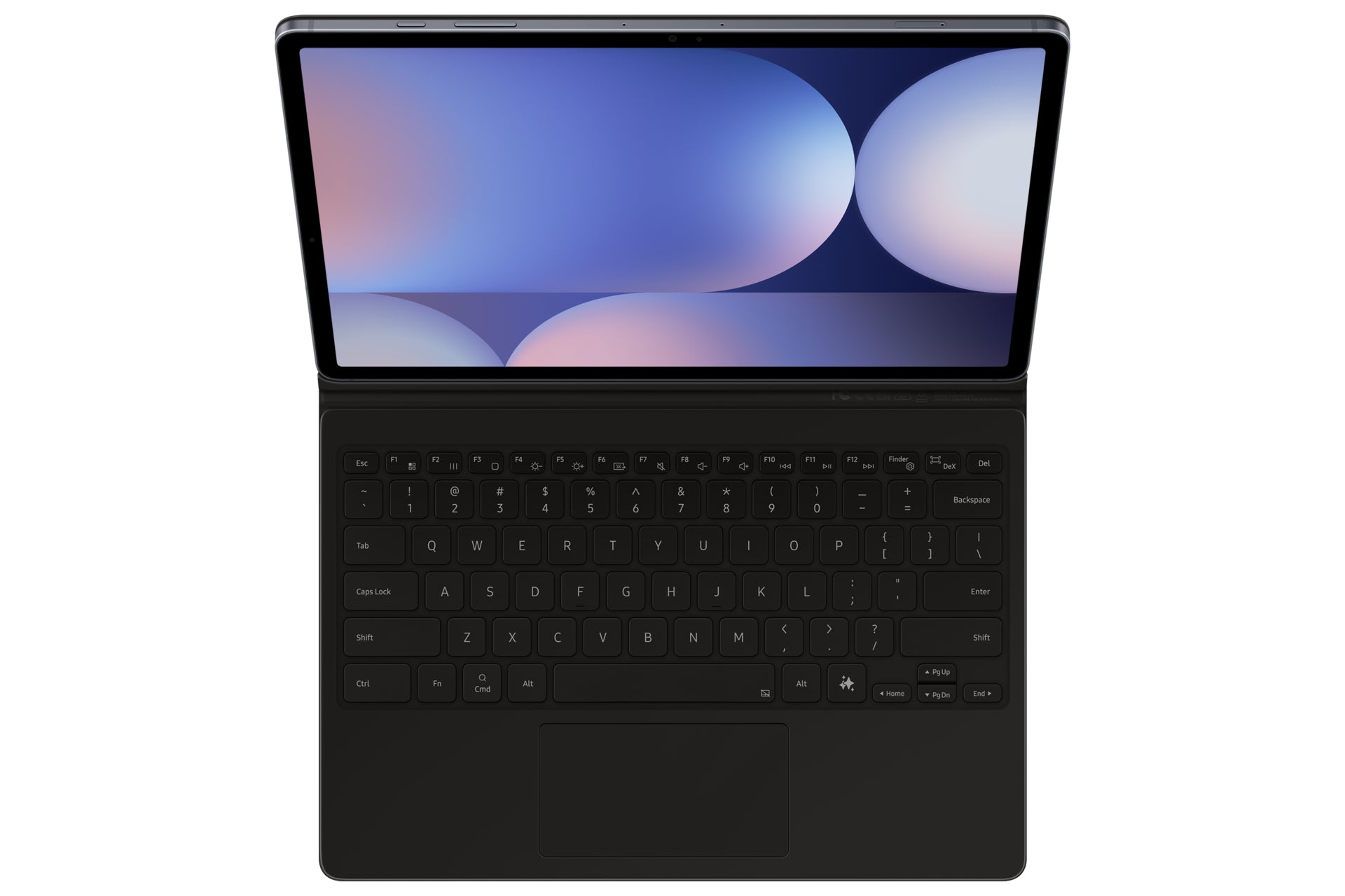 Samsung Book Cover Keyboard EF-DX825 – Galaxy Tab S10+ / S9+ / S9 FE+, QWERTZ, Touchpad, Schwarz