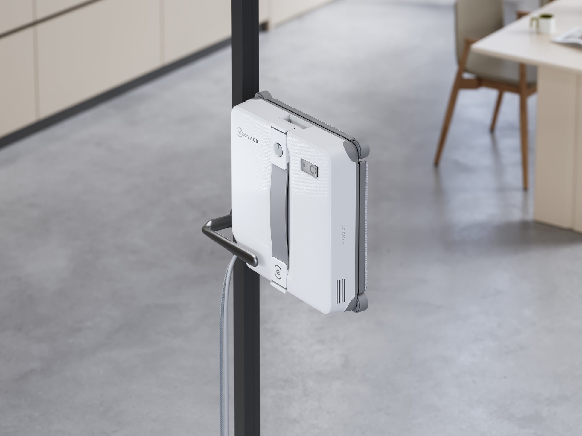 Ecovacs Fensterreiniger WINBOT MINI 2 – 0,23 l – weiss/grau – Akku – 21,5 × 21,5 × 5,5 cm